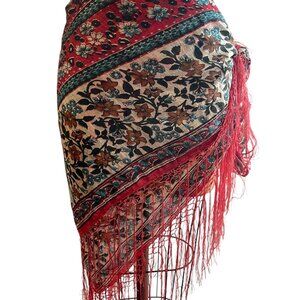 Gorgeous Red Fringe scarf